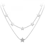 Collier multi rangs et étoiles SC Crystal