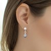 Boucles d'oreilles SC Crystal décorées de perles scintillantes - vue V2