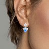 Boucles d'oreilles coeur SC Crystal ornées de Cristaux scintillants - vue V2