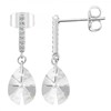 Boucles d'oreilles SC Crystal ornées de Cristaux scintillants et Zirconium - vue V1