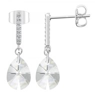 Boucles d'oreilles SC Crystal ornées de Cristaux scintillants et Zirconium