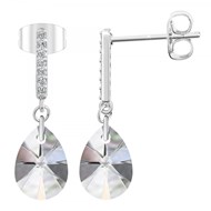 Boucles d'oreilles SC Crystal ornées de Cristaux scintillants et Zirconium