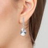 Boucles d'oreilles SC Crystal ornées de Cristaux scintillants et Zirconium - vue V2