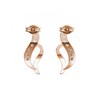 Boucles d'oreilles Destiny - Or Rosé et Cristal - vue V4