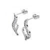 Boucles d'oreilles Destiny - Argenté et Cristal - vue V3