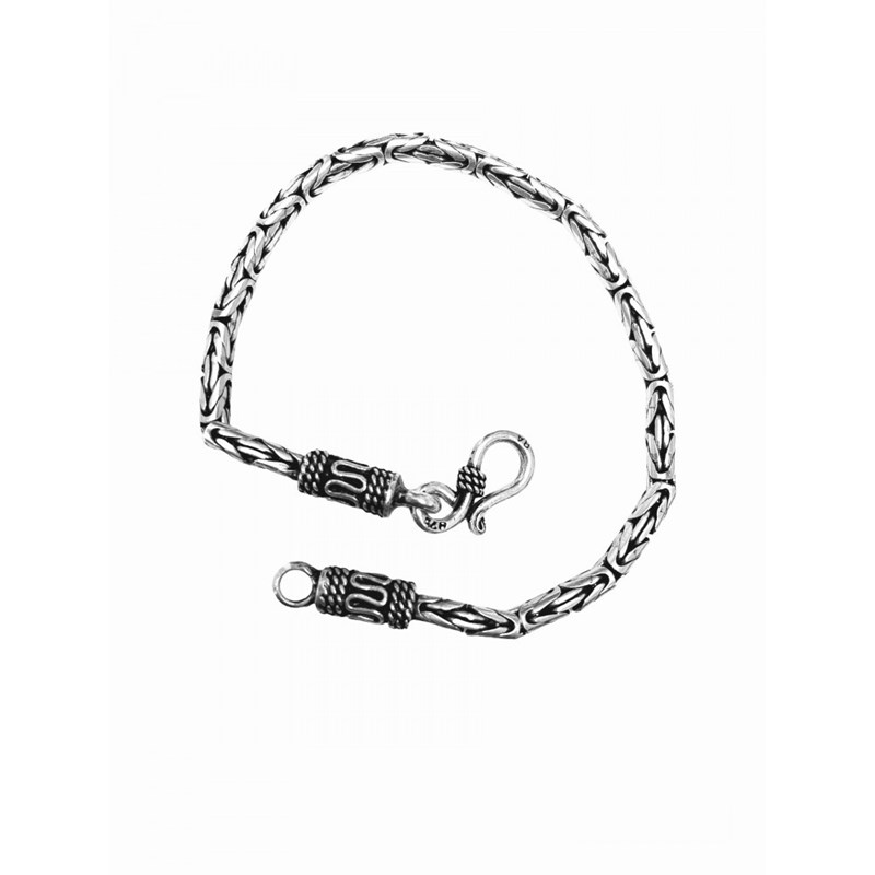 Bracelet style Balinais en argent pour homme ou femme - vue 2