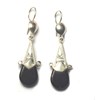 Boucles d'oreilles en argent ethnique - vue V1