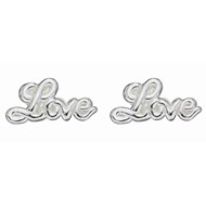 Boucle d'oreille love en argent 925/1000