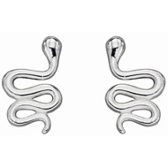 Boucle d'oreille serpent en argent 925/1000