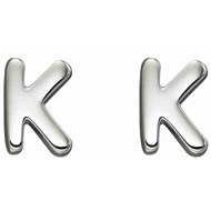 Boucle d'oreille lettre K en argent 925/1000