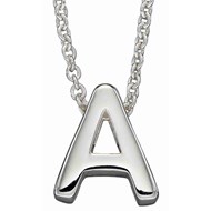 Collier lettre A en argent 925/1000