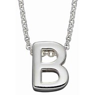 Collier lettre B en argent 925/1000