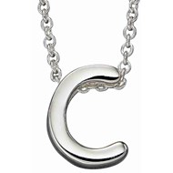 Collier lettre C en argent 925/1000