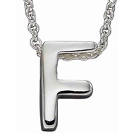 Collier lettre F en argent 925/1000