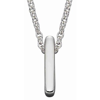Collier lettre I en argent 925/1000