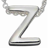 Collier lettre Z en argent 925/1000