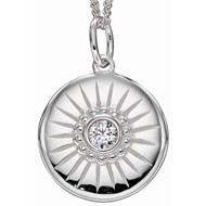 Collier cristal en argent 925/1000