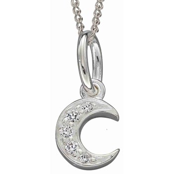 Collier lune en argent 925/1000