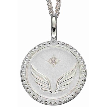 Collier étoile et aile d'ange en argent 925/1000