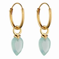 Boucle d'oreille plaqué or en argent 925/1000