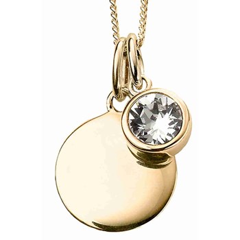 Collier plaqué or en argent 925/1000