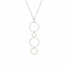 Collier Argent Rhodié Doré Diamanté Alessia - vue V1