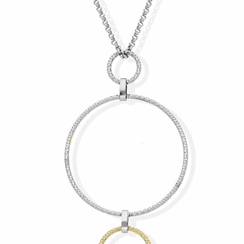 Alessia Diamant Rhodium Zilveren Ketting