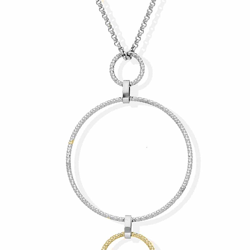 Collier Argent Rhodié Doré Diamanté Alessia - vue 2