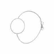 Bracelet Argent Rhodié Diamanté Gaia