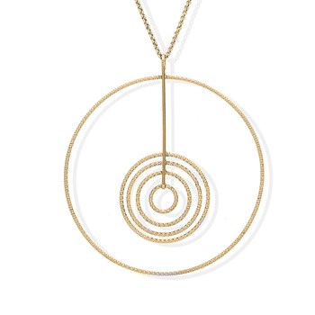 Silver Necklace Diamanté Martina