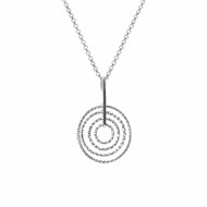 Collier Argent Rhodié Diamanté Beatrice Bis