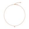Collier ras de cou ROSÉE goutte Doré & Blanc - vue V5