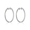 Boucles d'oreilles 'Lumineuse' Or blanc et Diamant - vue V1