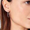 Boucles d'oreilles 'Lumineuse' Or blanc et Diamant - vue V2