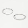 Boucles d'oreilles 'Lumineuse' Or blanc et Diamant - vue V3