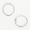 Boucles d'oreilles 'Lumineuse' Or blanc et Diamant - vue V4