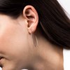 Boucles d'oreilles Or Blanc et Diamant - vue V2