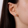 Boucles d'oreilles Or Blanc et Diamants - vue V2