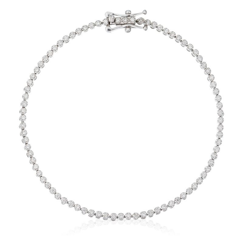 Bracelet Or Blanc Diamant Individuel - OROGEM Jewelers