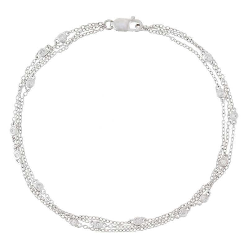 Bracelet Or Blanc et Diamant