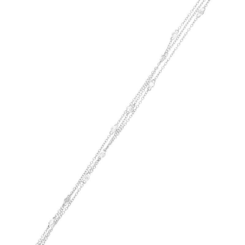 Bracelet Or Blanc et Diamant - vue 3