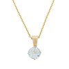 Pendentif Or Jaune et Topaze 0,66 carats 'Puce' + chaîne argent doré offerte - vue V1