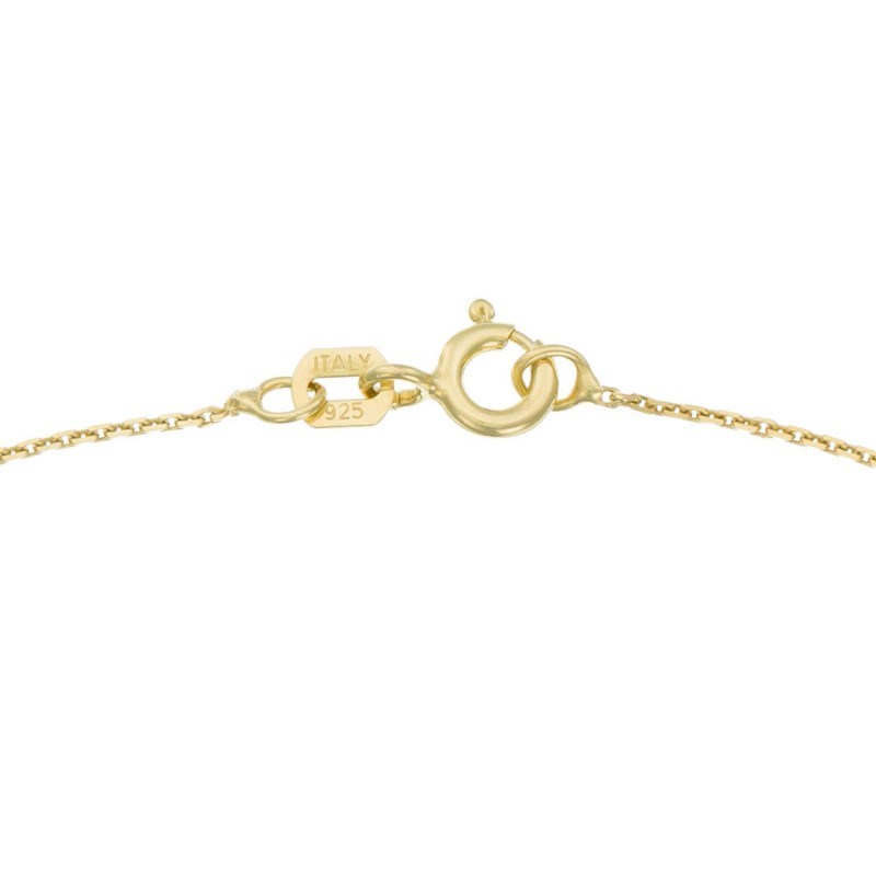 Pendentif Or Jaune et Topaze 0,66 carats 'Puce' + chaîne argent doré offerte - vue 4