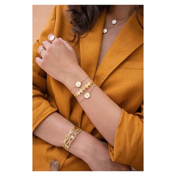 Stijve verstelbare verzilverd stalen armband