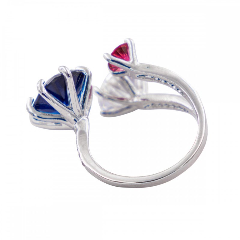 Bague Femme Rhodium ELOA - vue 3