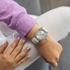 Coffret montre Femme GIORGIO bracelet Cuir Blanc - vue V2