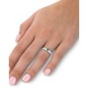 Bague ADEN Or 585 Blanc Emeraude et diamants 1.978grs - vue V4