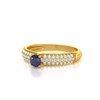 Bague ADEN Or 585 Jaune Saphir et diamants 1.978grs - vue V4