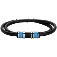 Bracelet souple Moo en Acier 316L avec turquoise bleu turquoise