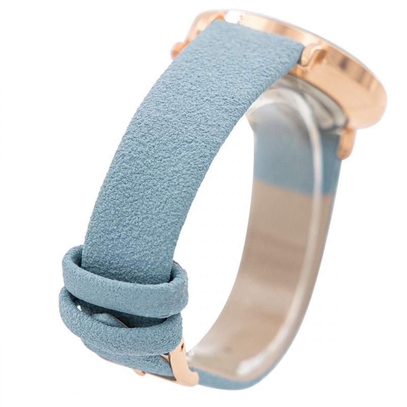 Montre Femme GIORGIO bracelet Cuir Bleu - vue 3